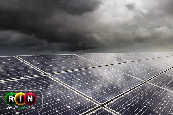 تأثیر بارش و طوفان بر پنل های خورشیدی
